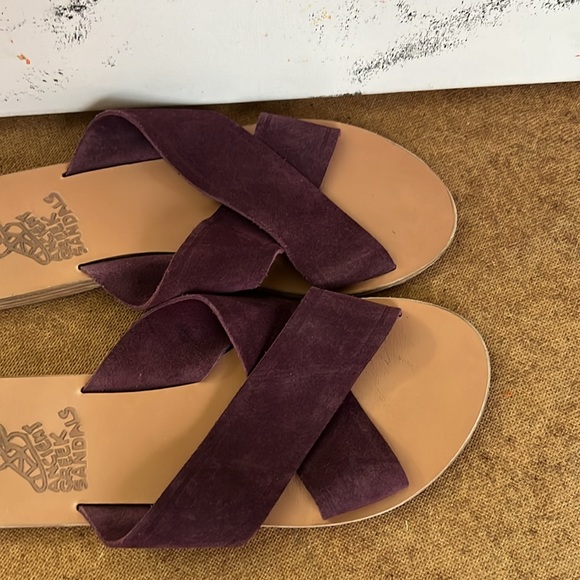Ancient Greek Suede Sandals - Picture 2 of 5